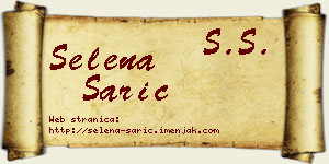 Selena Sarić vizit kartica